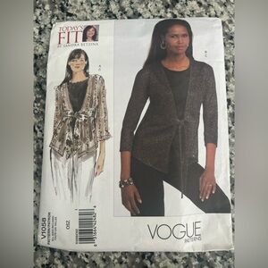 Vogue 1058 Misses Cardigan and Tank Top Sewing Patterm